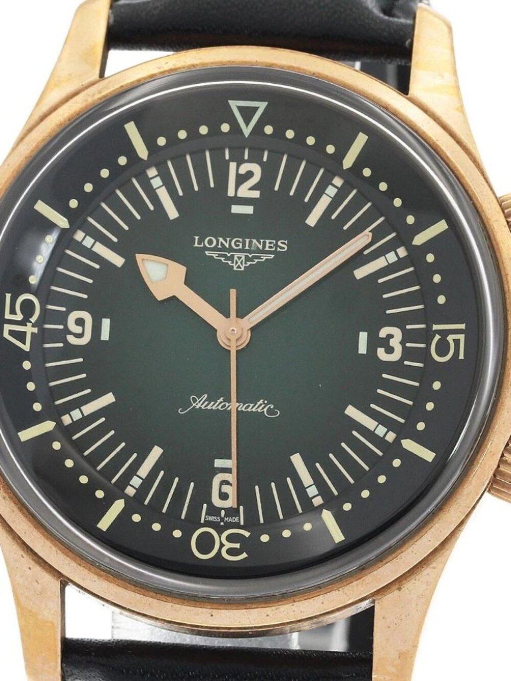 LONGINES Legend diver L3.774.1 Green Dial Automatic Men's Watch